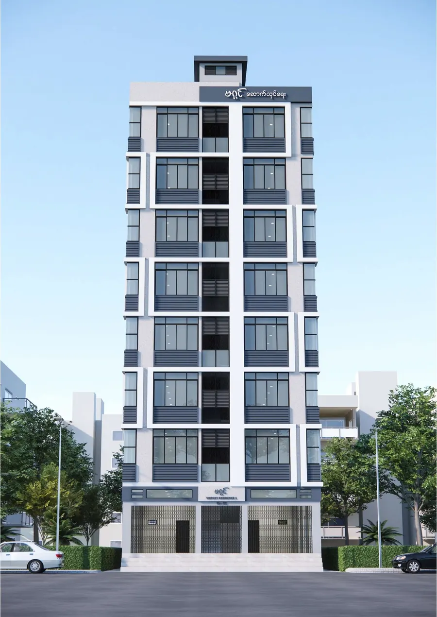 Design render of a ten-storey apartment building